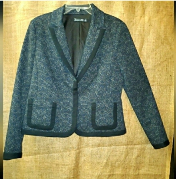 7th Avenue Design Studio jacket womens  short blazer damask career Size 12 - Picture 9 of 9